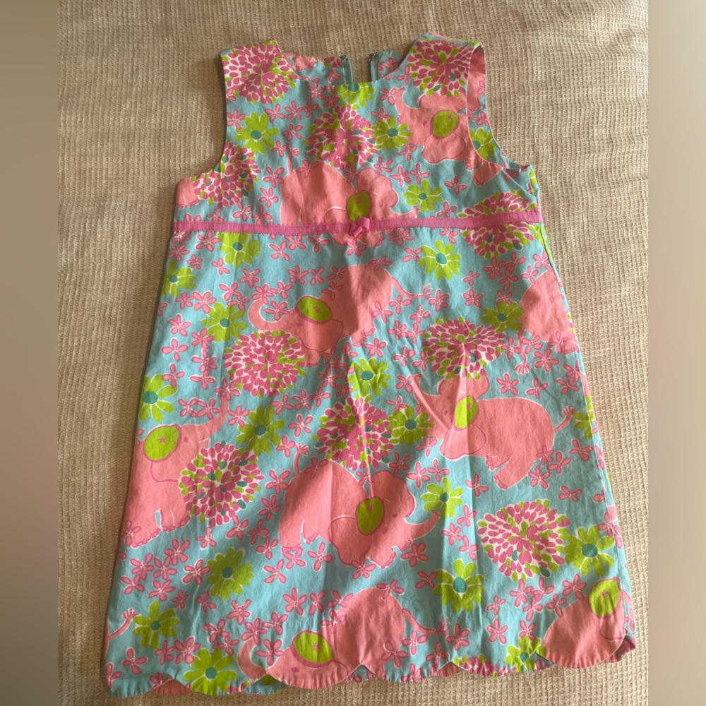 Floral Sleeveless Dress in Pink and Blue